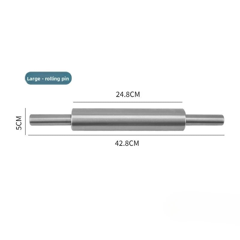 Stainless Steel Rolling Pin – Heavy Duty Dough Roller | Nixie Baking Rolling Pin Nixie 1 pc