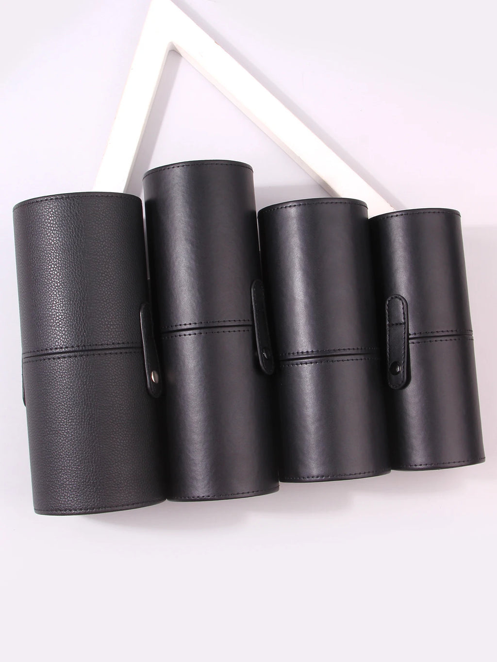 PU Leather Makeup Brush Holder & Desktop Organizer Bucket Makeup Brush Organizer Nixie