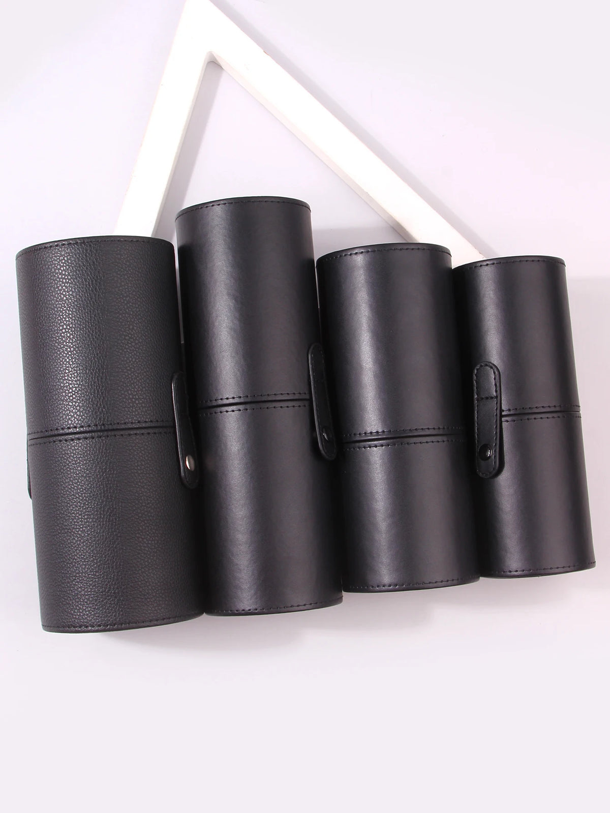 PU Leather Makeup Brush Holder & Desktop Organizer Bucket Makeup Brush Organizer Nixie