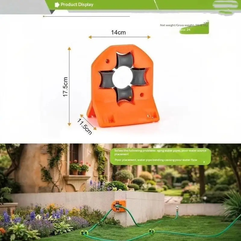 Garden Hose Guide Bracket – Anti-Skid Corner Roller Hose Guide Roller Nixie
