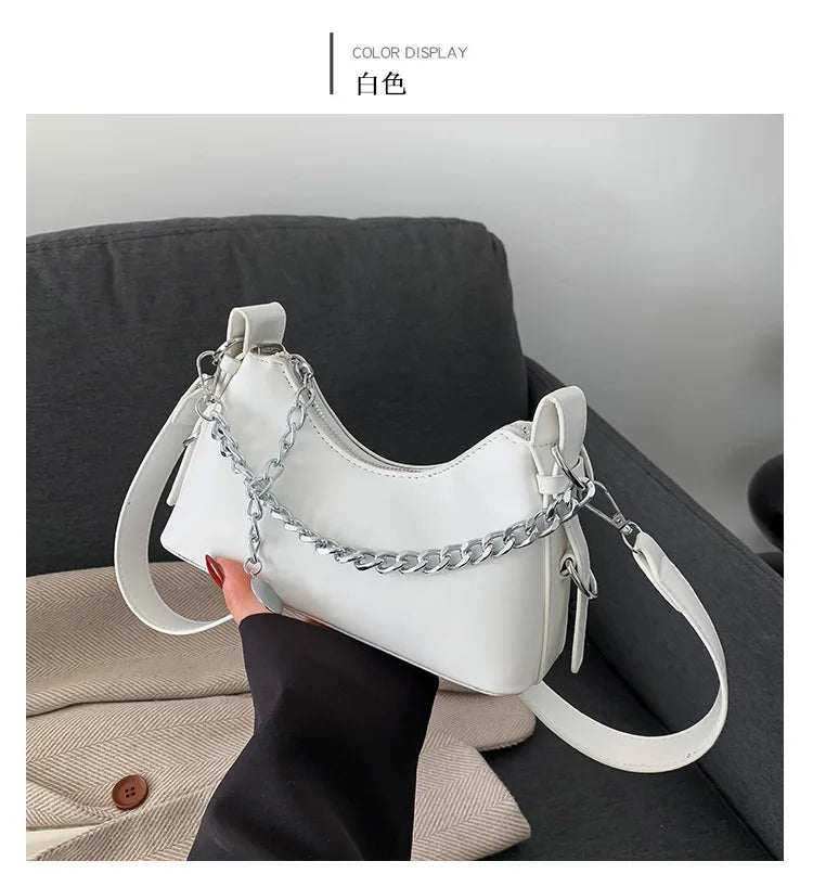 Women's Chain Crossbody Bag – Chic Shoulder & Underarm Purse Crossbody Shoulder Bag Nixie