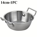 Stainless Steel Noodle Bowl with Handle | Ramen Soup Salad Stainless Steel Bowl Nixie 14cm-1pc