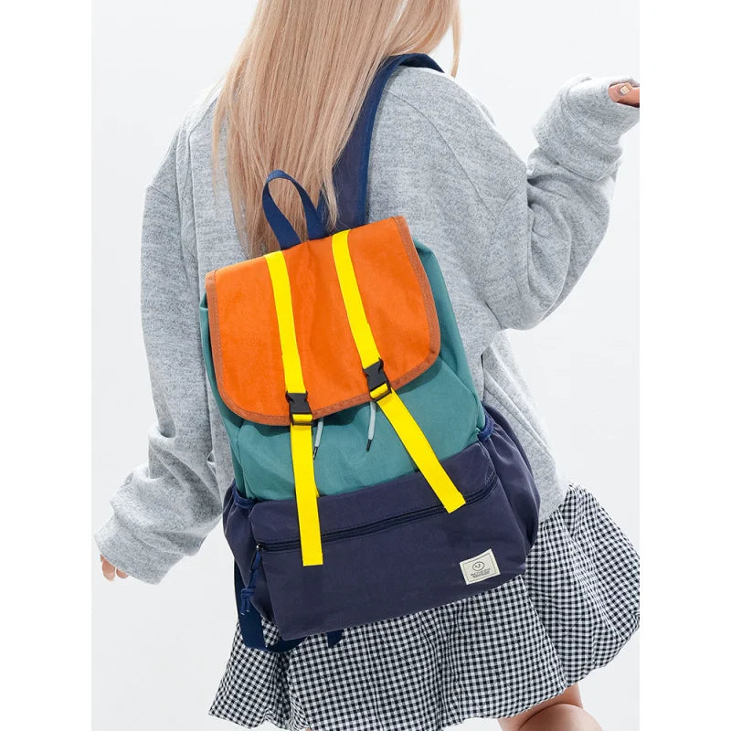 Dopamine Color-Block Women's Backpack – Hiking & Travel
