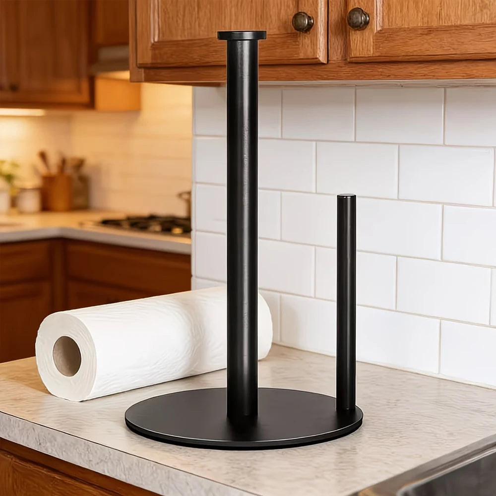 Stainless Steel Paper Towel Holder with Weighted Base Paper Towel Holder Nixie