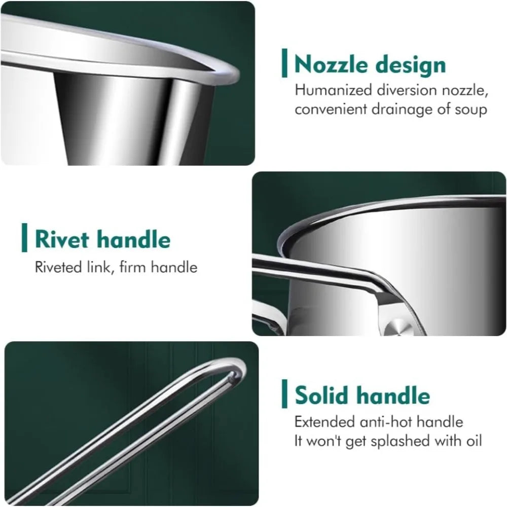 Stainless Steel Fryer Basket with Filter & Tongs | Kitchen Set Fryer Basket Set Nixie