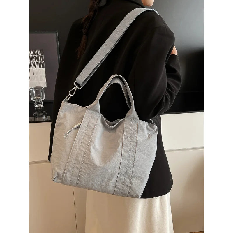 Japanese Minimalist Large Canvas Tote Bag for Women 2025 Canvas Tote Bag Nixie