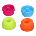 16-Piece Silicone Donut Mold Set – Non-Stick Colorful Baking Cups Silicone Baking Mold Nixie 16pcs