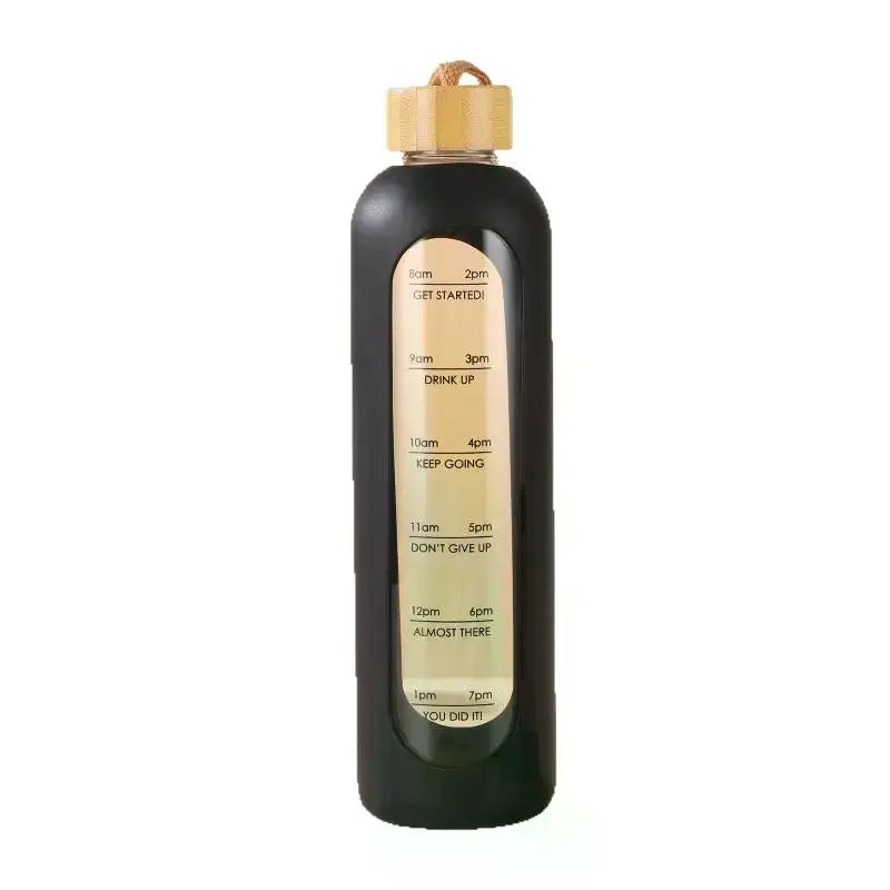 1L Borosilicate Glass Water Bottle – BPA-Free & Leakproof Glass Water Bottle Nixie