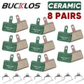 BUCKLOS Ceramic Disc Brake Pads for Shimano B01S B05S MTB Bike Disc Brake Pads Nixie Ceramic 8Pairs