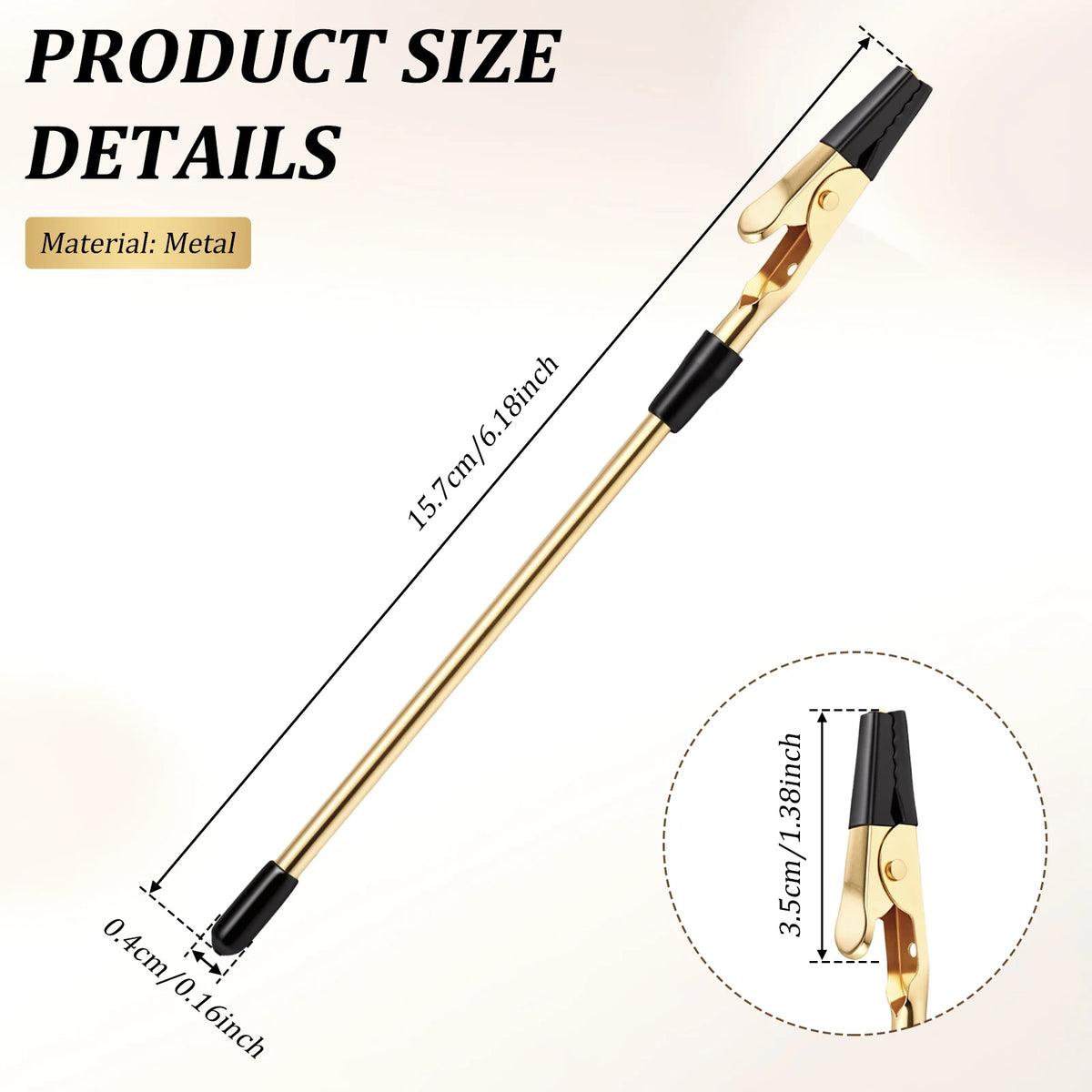 Bracelet Helper Tool – One-Handed Clasp Fastener Aid Jewelry Wearing Aid Nixie Gold 1PC