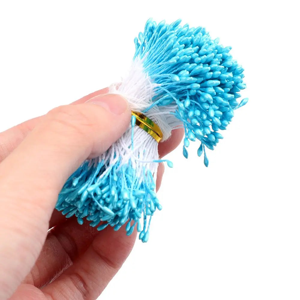 400pcs Double-Head Flower Stamens DIY Floral Craft Pistils Floral Craft Stamens Nixie