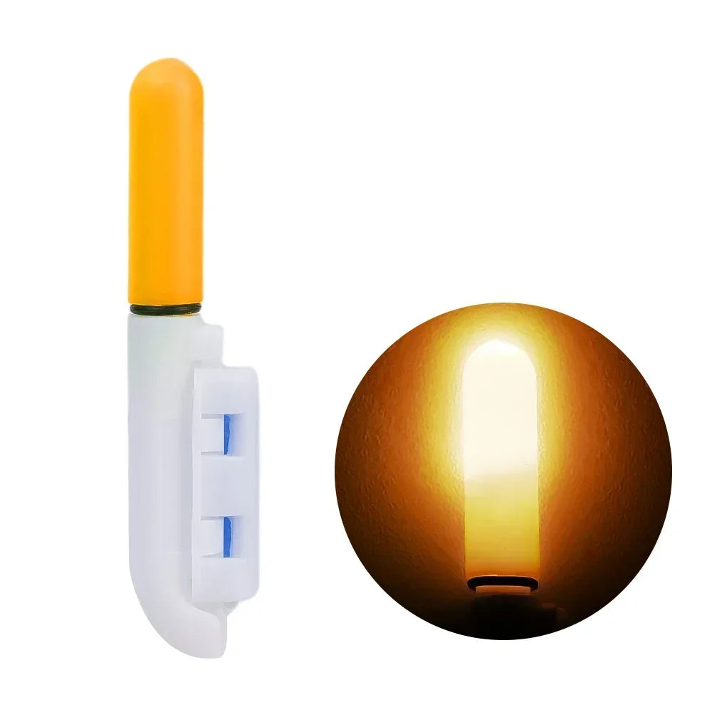 LED Fishing Rod Light Sticks – Waterproof Night Fishing Glow Fishing Rod Light Nixie Orange-2Pcs No CR425 Batteries