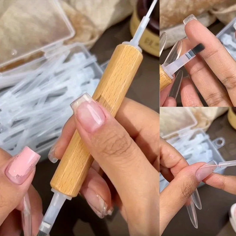 Disposable Nail Polish Brushes – Nail Art Liquid Applicators Nail Art Brush Nixie