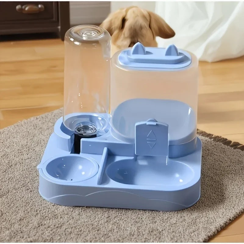2-in-1 Automatic Cat Feeder – Dry, Wet & Water Separation Automatic Pet Feeder Nixie Blue one size