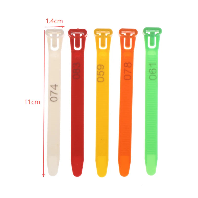 50/100Pcs Adjustable Chicken Leg Bands – 5 Color Poultry Rings Poultry Leg Bands Nixie