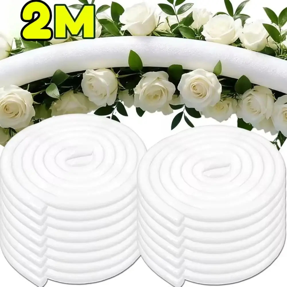 2M EPE Foam Floral Craft Stick – Flexible Wreath & Arch Rod Floral Craft Foam Rod Nixie