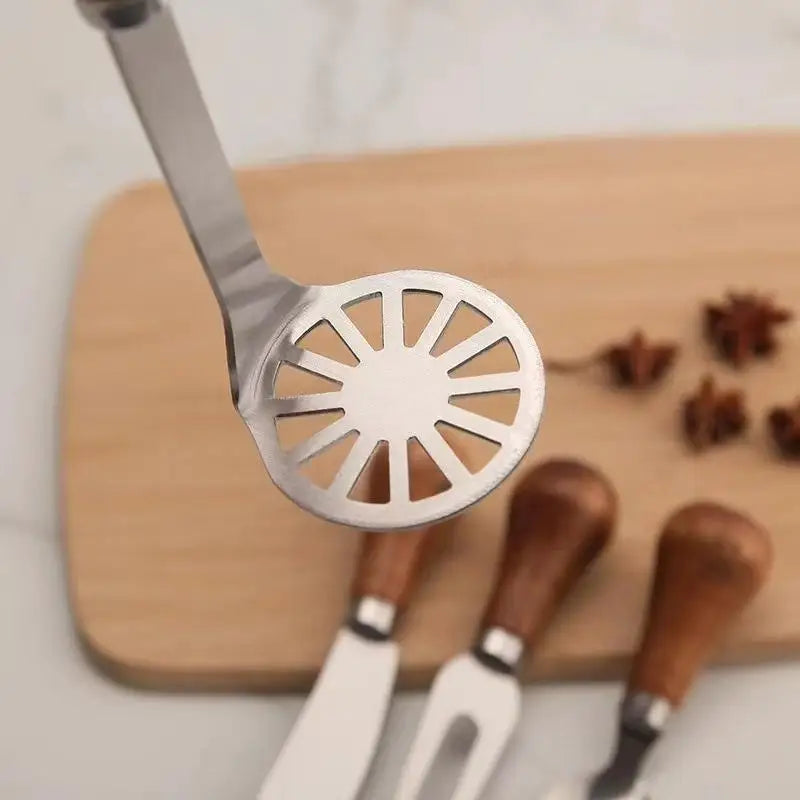 Stainless Steel Cheese Slicer with Wood Handle | JETTING Cheese Slicer Tool Nixie