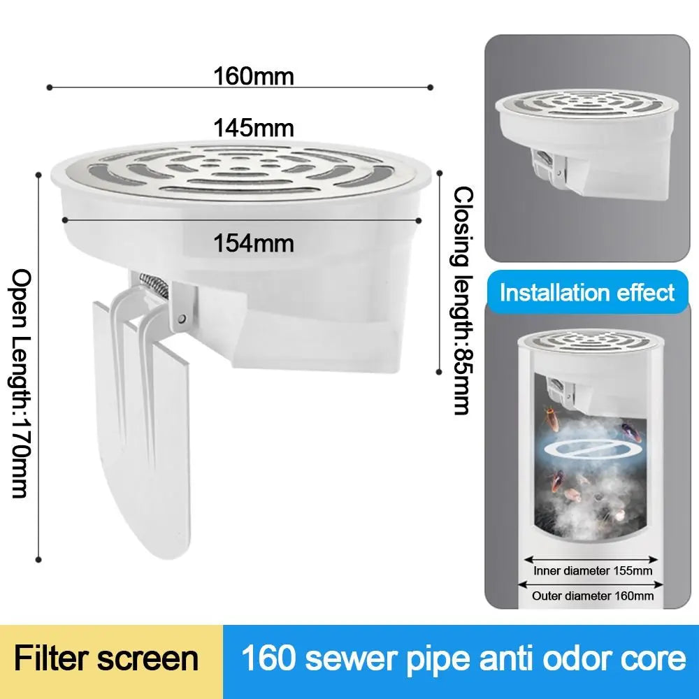 Anti-Leak Floor Drain Cap – Auto-Closing Drainage Pipe Seal Floor Drain Cap Nixie