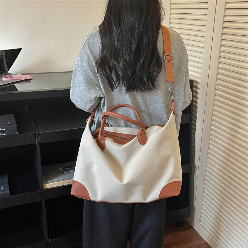 Women's Oxford Cloth Travel & Gym Bag – Large Capacity Travel Gym Bag Nixie
