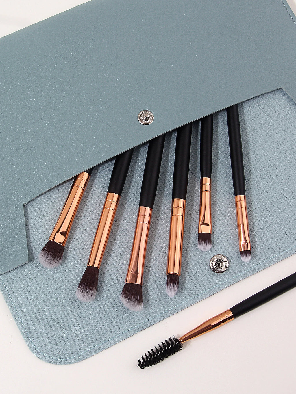 8-Piece Eye Makeup Brush Set with Pouch – Travel-Ready Kit Eye Makeup Brushes Nixie