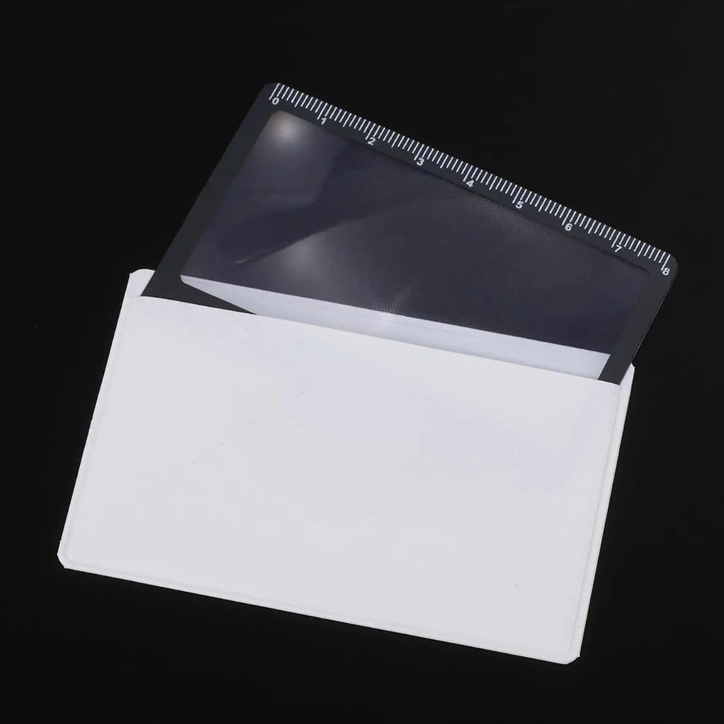 3X Credit Card Magnifying Glass – Ultra-Thin Pocket Loupe Pocket Magnifying Glass Nixie