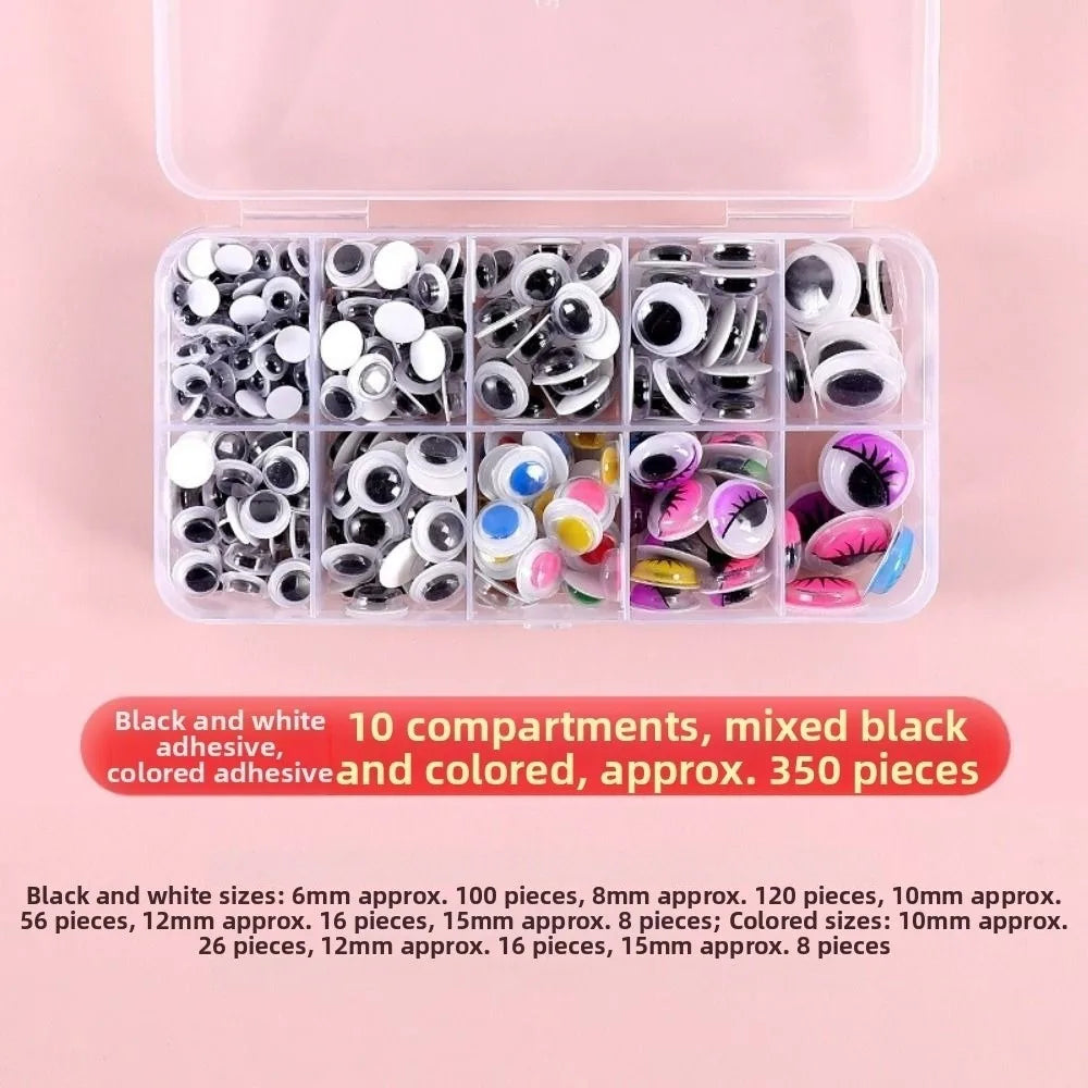 3D Wiggle Eyes with Eyelashes – DIY Doll Craft Adhesive Eyes Doll Craft Eyes Nixie 1