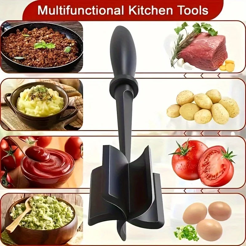 Heat-Resistant Meat Chopper Masher – Ground Beef Grinder Tool