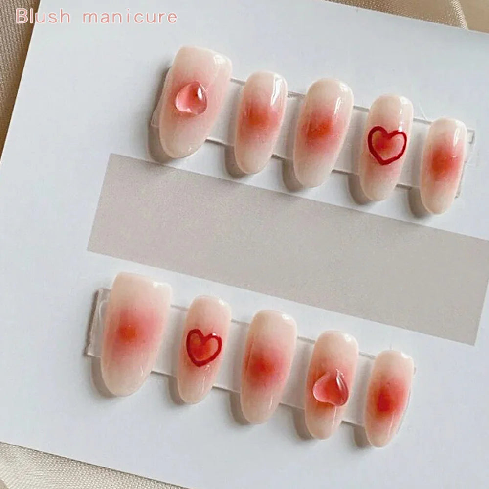 100pcs 3D Heart Nail Art Charms – Clear Acrylic DIY Decals Nail Art Charms Nixie