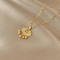 Lucky Longevity Copper & Zircon Pendant Necklace for Women Pendant Necklace Nixie XL1809-7 40cm