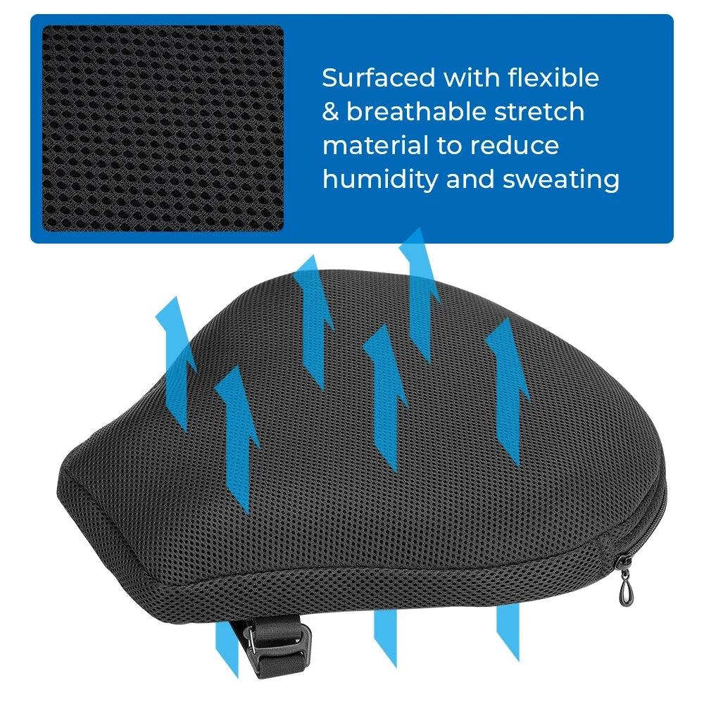 KEMITOUR Motorcycle Inflatable Air Seat Cushion – Universal Fit Motorcycle Seat Cushion Nixie