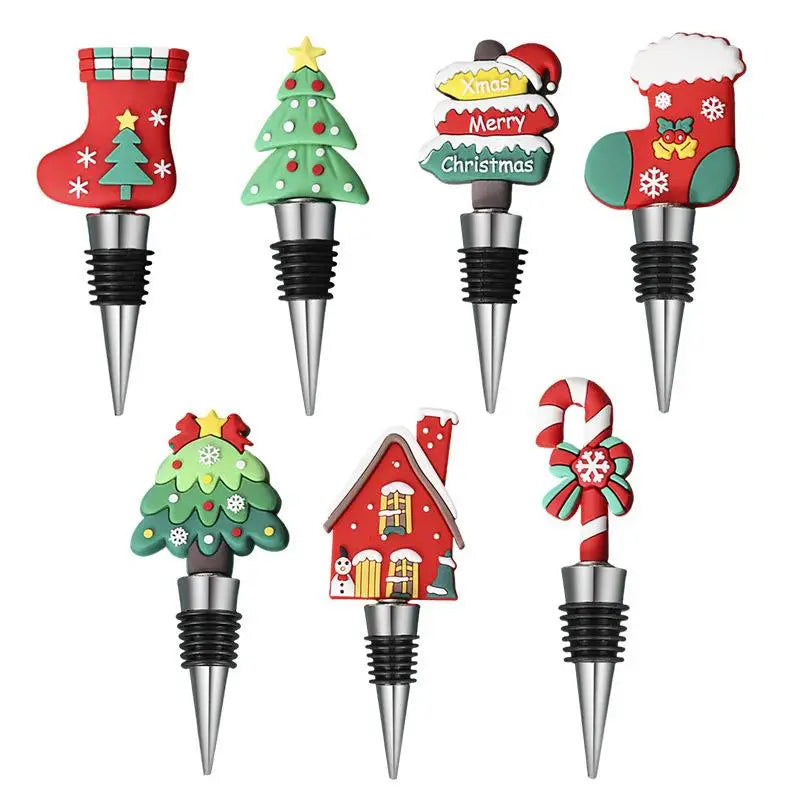 Christmas Snowman Wine Stopper – Leakproof Festive Bar Decor Wine Stopper Nixie