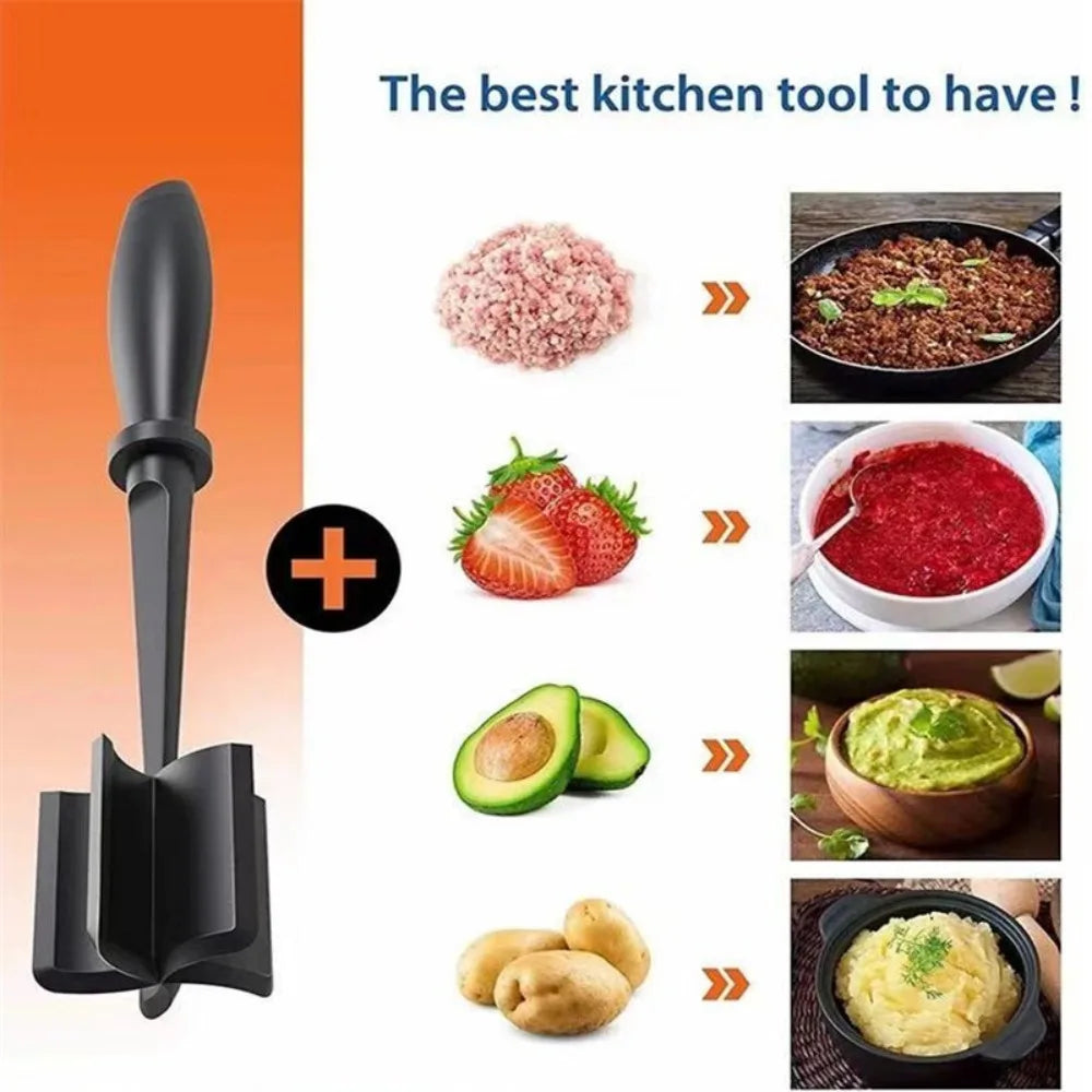 Meat Chopper Scraper & Mixing Spatula | Nixie Kitchen Tool