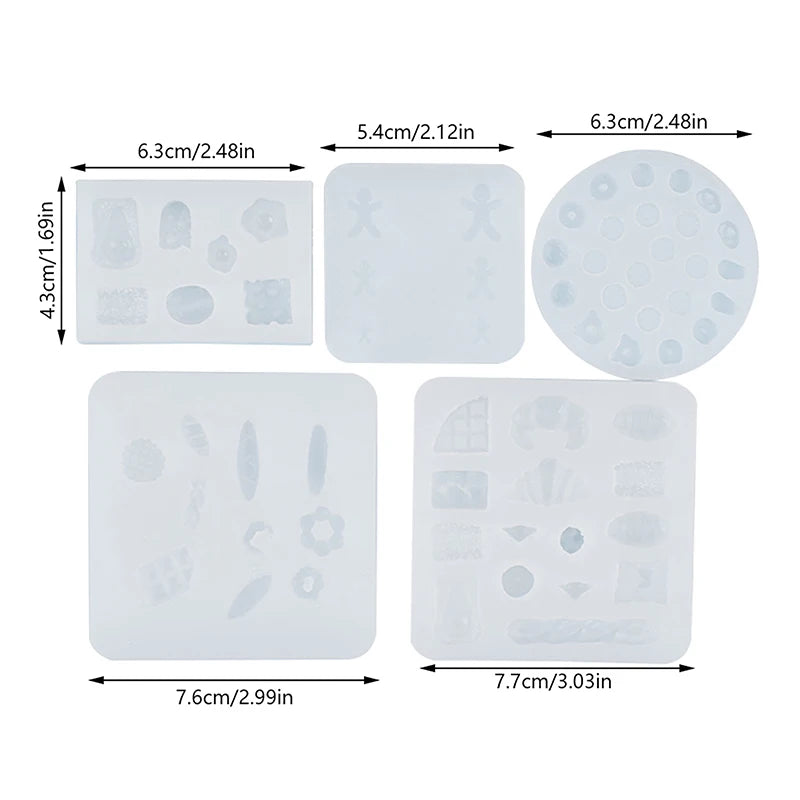 Mini Silicone Mold for Clay Resin DIY Dollhouse Miniatures Silicone Craft Mold Nixie