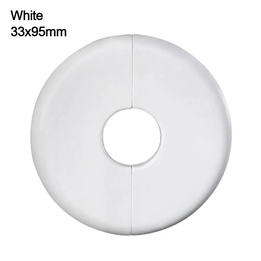 ABS Round Faucet Pipe Decorative Cover – White & Black Pipe Decorative Cover Nixie white-33x95mm