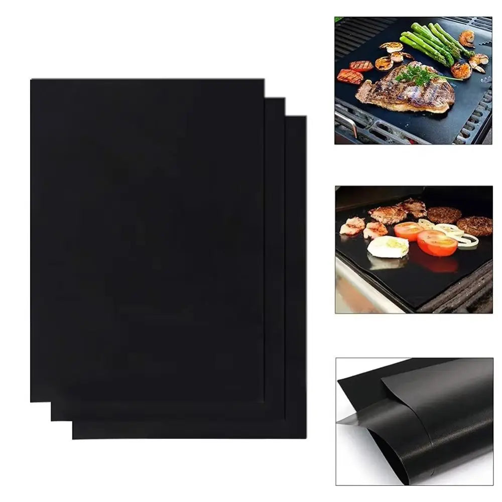 Non-Stick BBQ Grill Mat & Baking Mat – Heat Resistant PTFE BBQ Grill Mat Nixie
