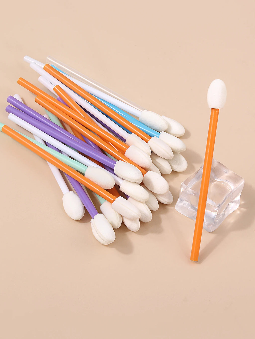 25-Piece Sponge Makeup Brush Set – Eyeshadow, Lip & Nail Art