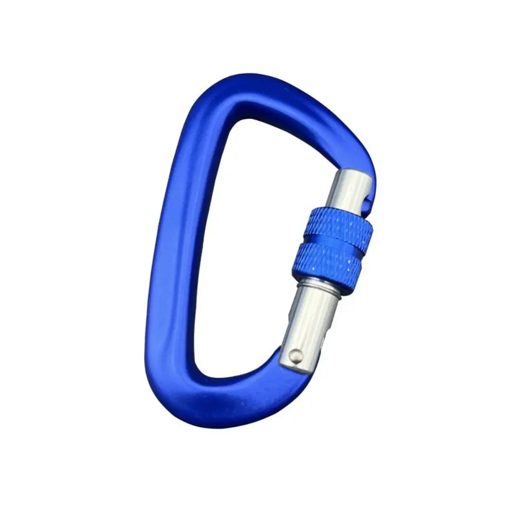 Aluminum D-Shape Safety Carabiner 4KN 12KN 25KN Climbing Lock Safety Carabiner Nixie
