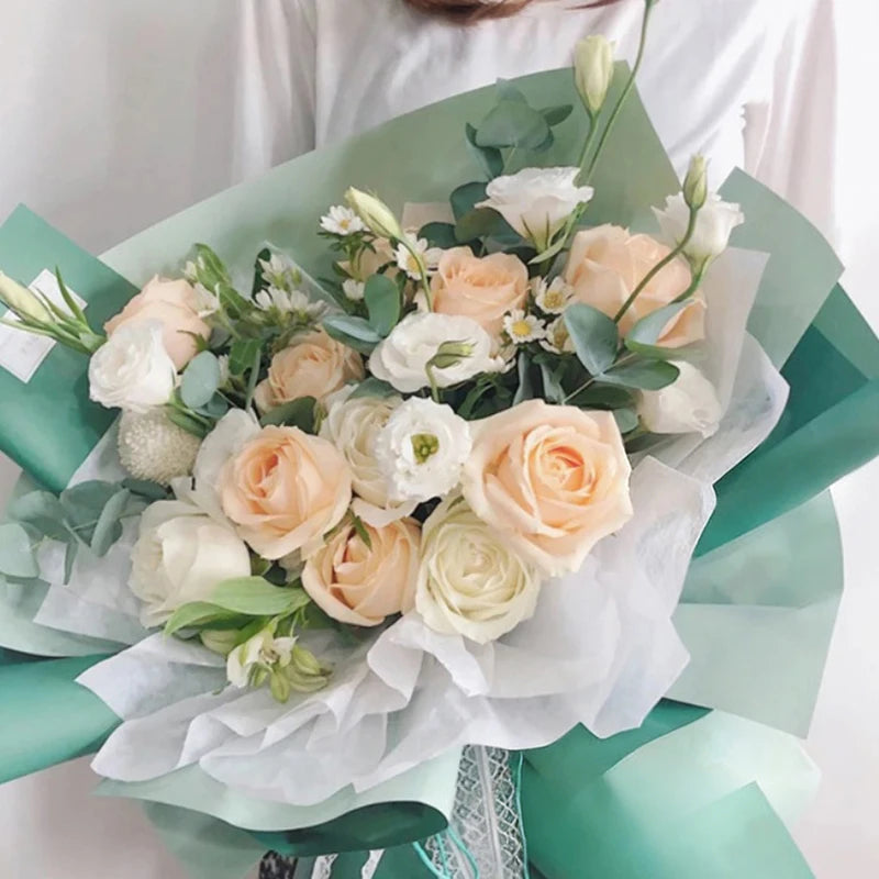 20Pcs Two-Sided Waterproof Flower Bouquet Wrapping Paper 58x58 Flower Wrapping Paper Nixie