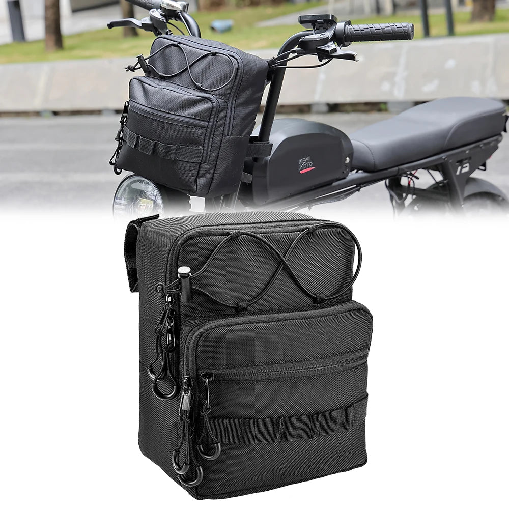 KEMITOUR 6L Motorcycle Handlebar Bag – Universal Fit Motorcycle Handlebar Bag Nixie