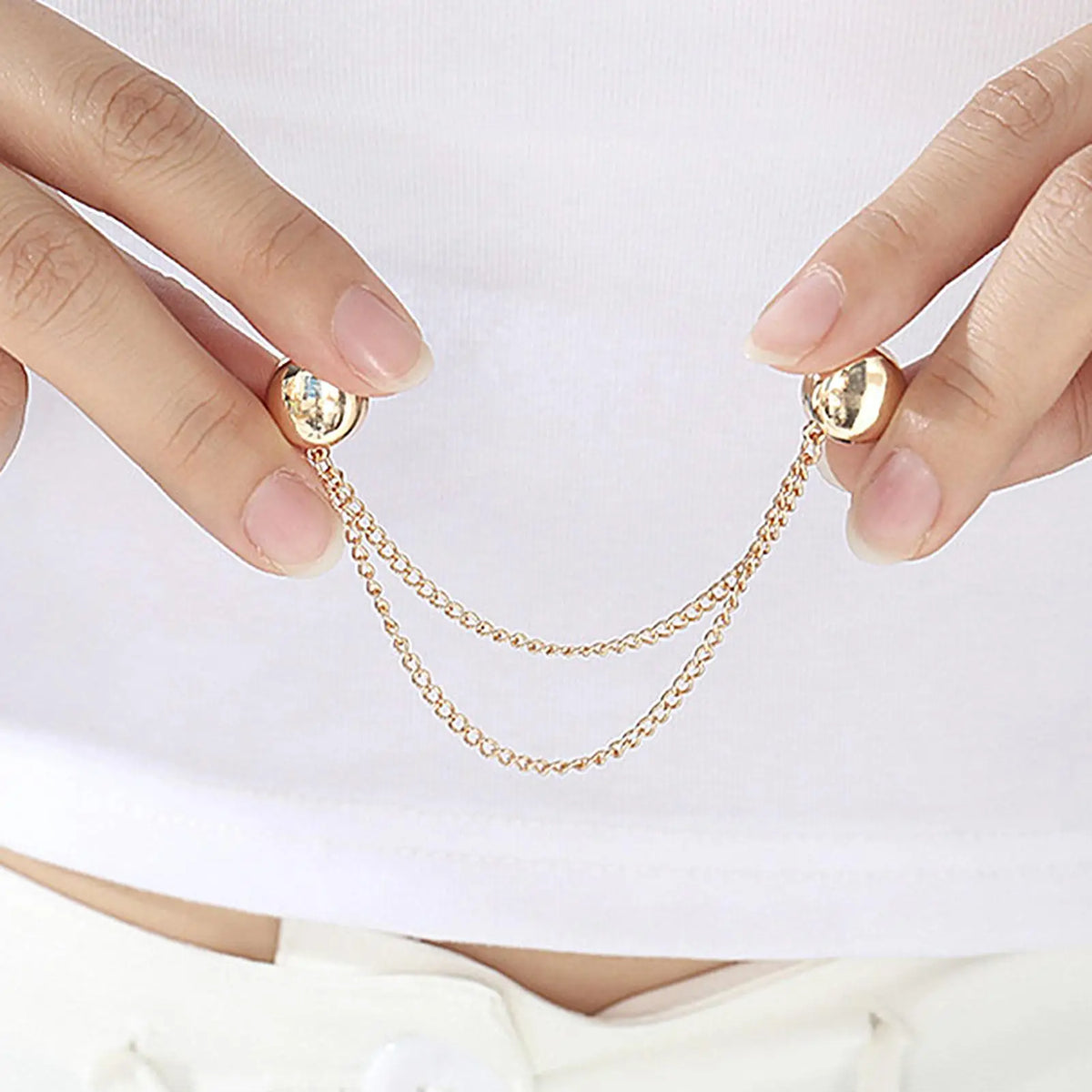 4Pcs Magnetic Clothing Clips Alloy Chain Button Pins Magnetic Clothing Clips Nixie