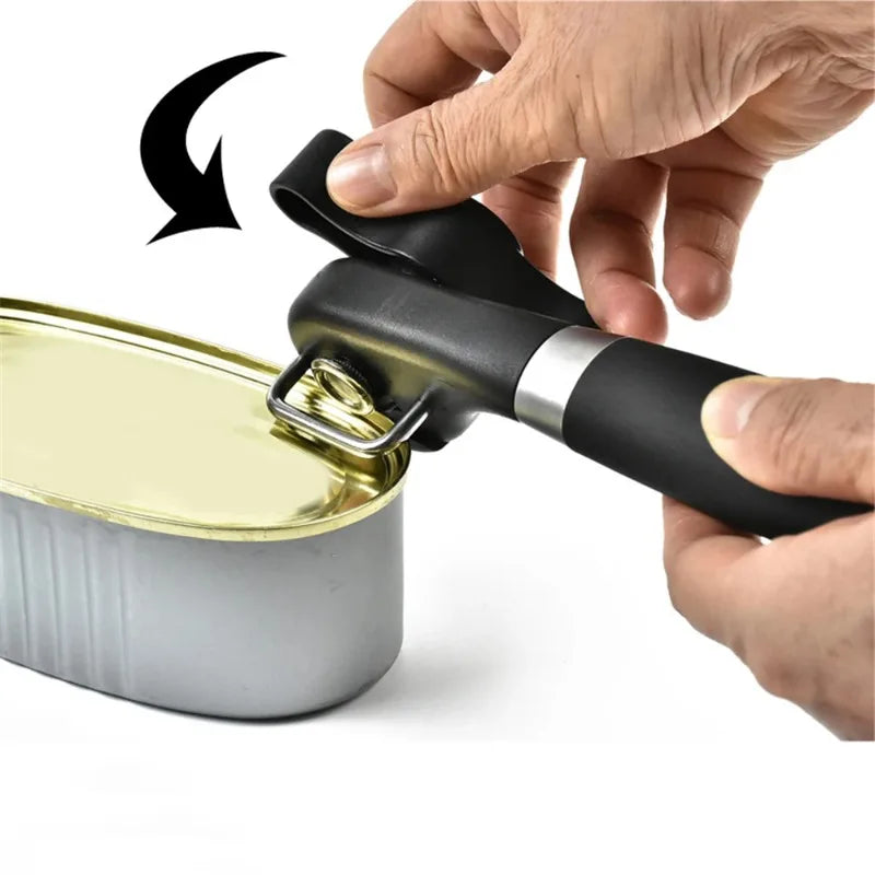 Manual Side-Cut Can Opener – Stainless Steel Kitchen Tool Manual Can Opener Nixie