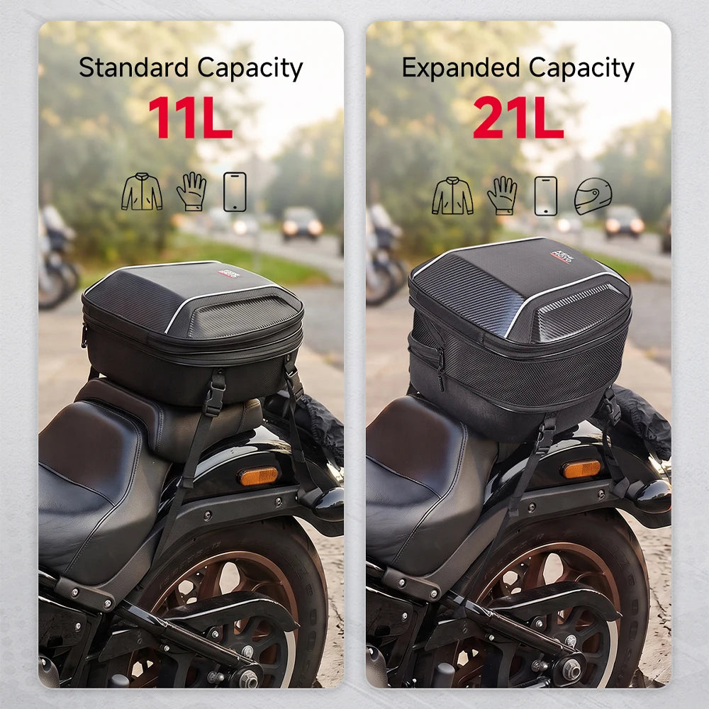 KEMITOUR EVA Motorcycle Tail Bag with Combination Lock Motorcycle Tail Bag Nixie