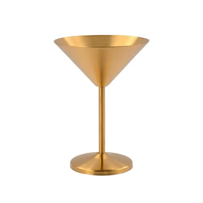 Stainless Steel Goblet | Cocktail, Wine & Dessert Cup Metal Goblet Glass Nixie