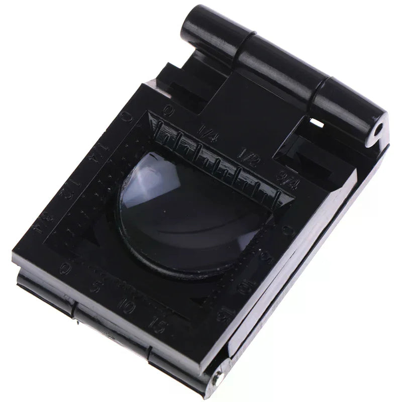 10X Folding Loupe Magnifier with Scale – 28mm Optical Lens Magnifier Loupe Nixie