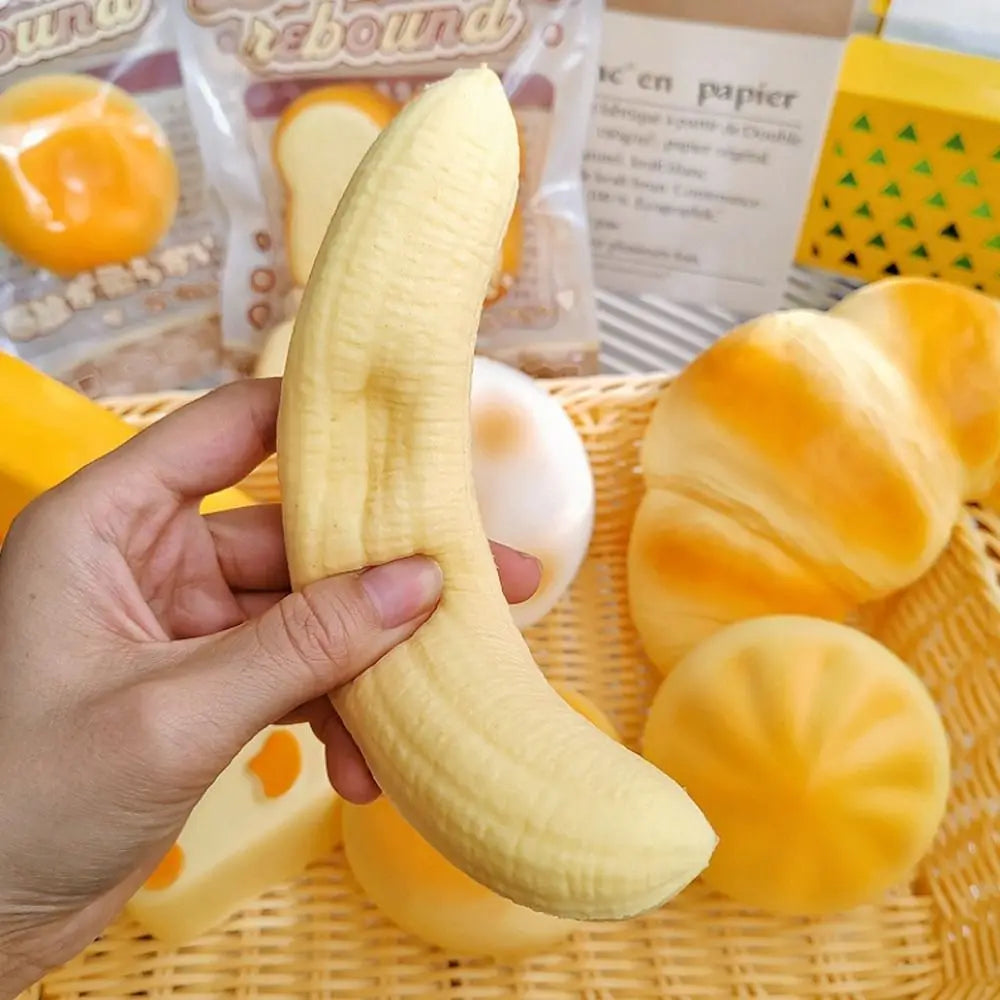 Slow Rising Banana Squeeze Toy – Sensory Fidget for Adults Squishy Fidget Toy Nixie