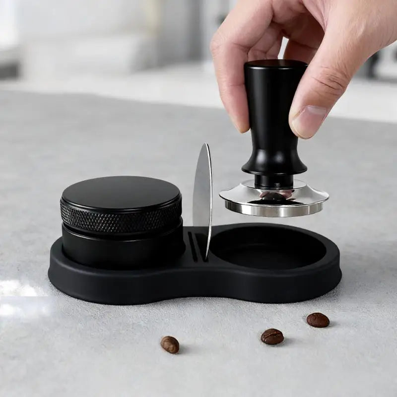Silicone Coffee Tamper Mat Double Slot – 51/53/58mm Espresso Espresso Tamper Mat Nixie