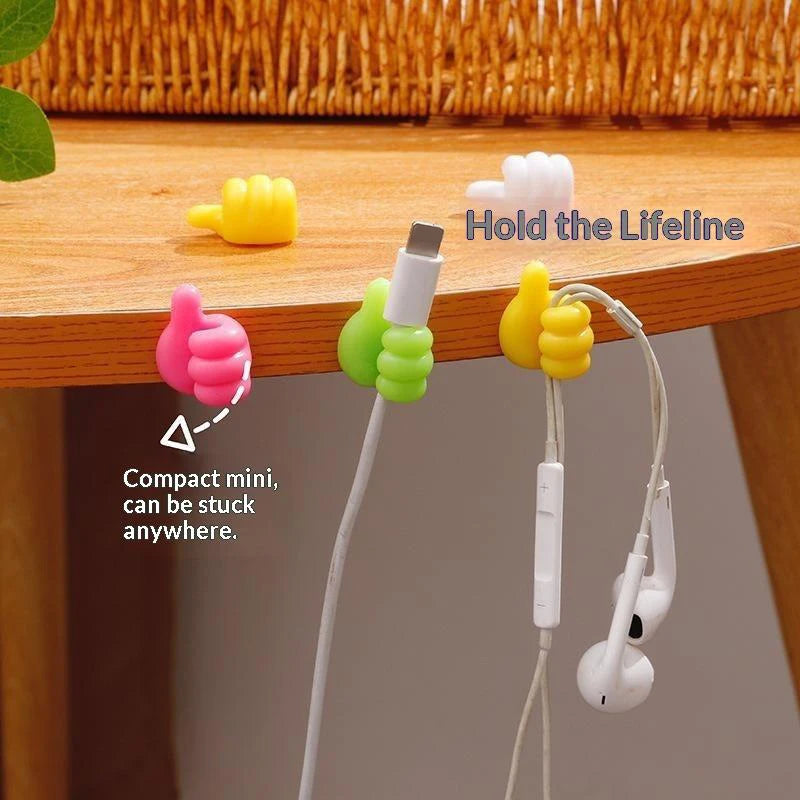 50Pcs Thumb Cable Organizer Clips – Self-Adhesive Wire Holder Cable Organizer Clips Nixie