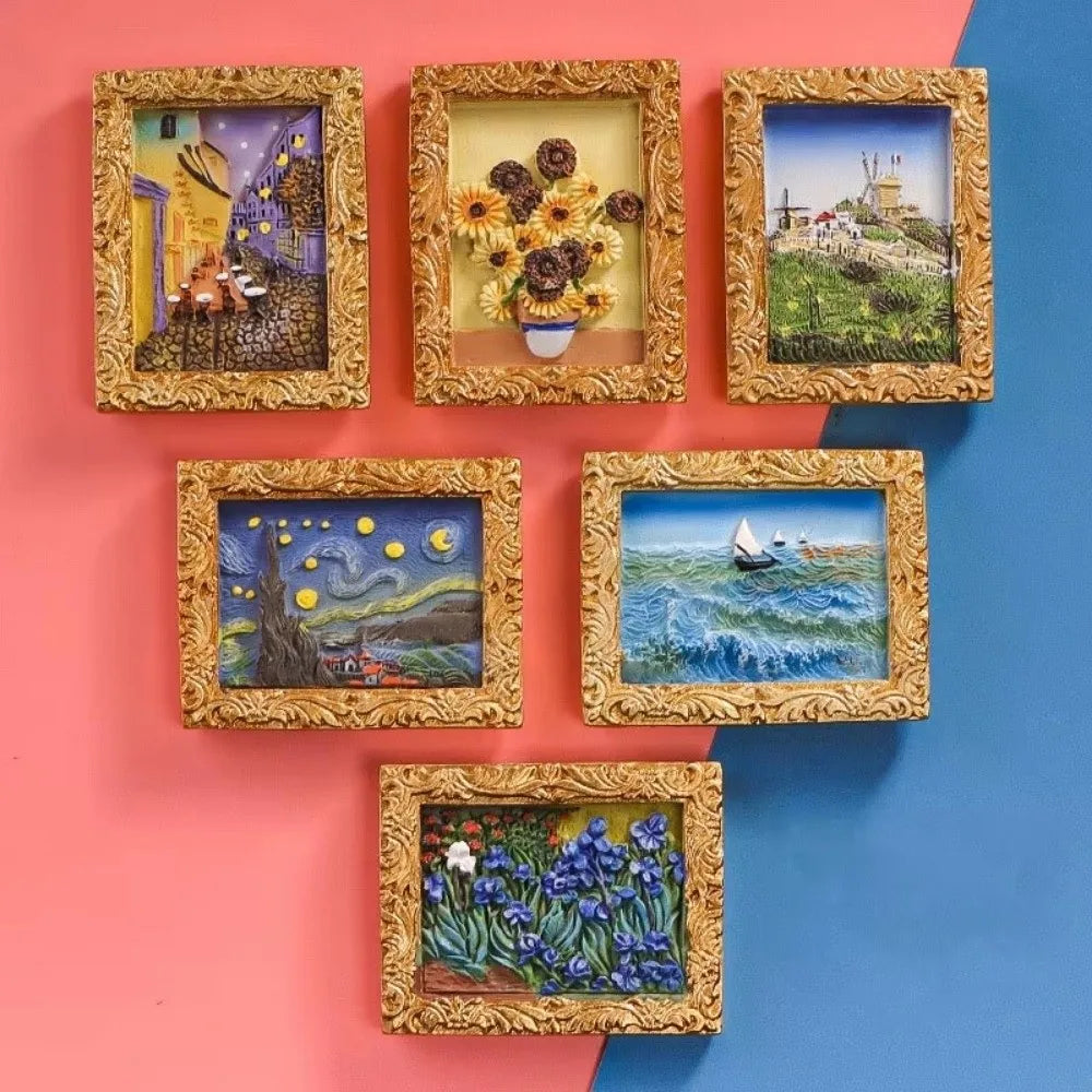 3D Cartoon Resin Fridge Magnets – Picture Frame Home Decor Decorative Fridge Magnet Nixie