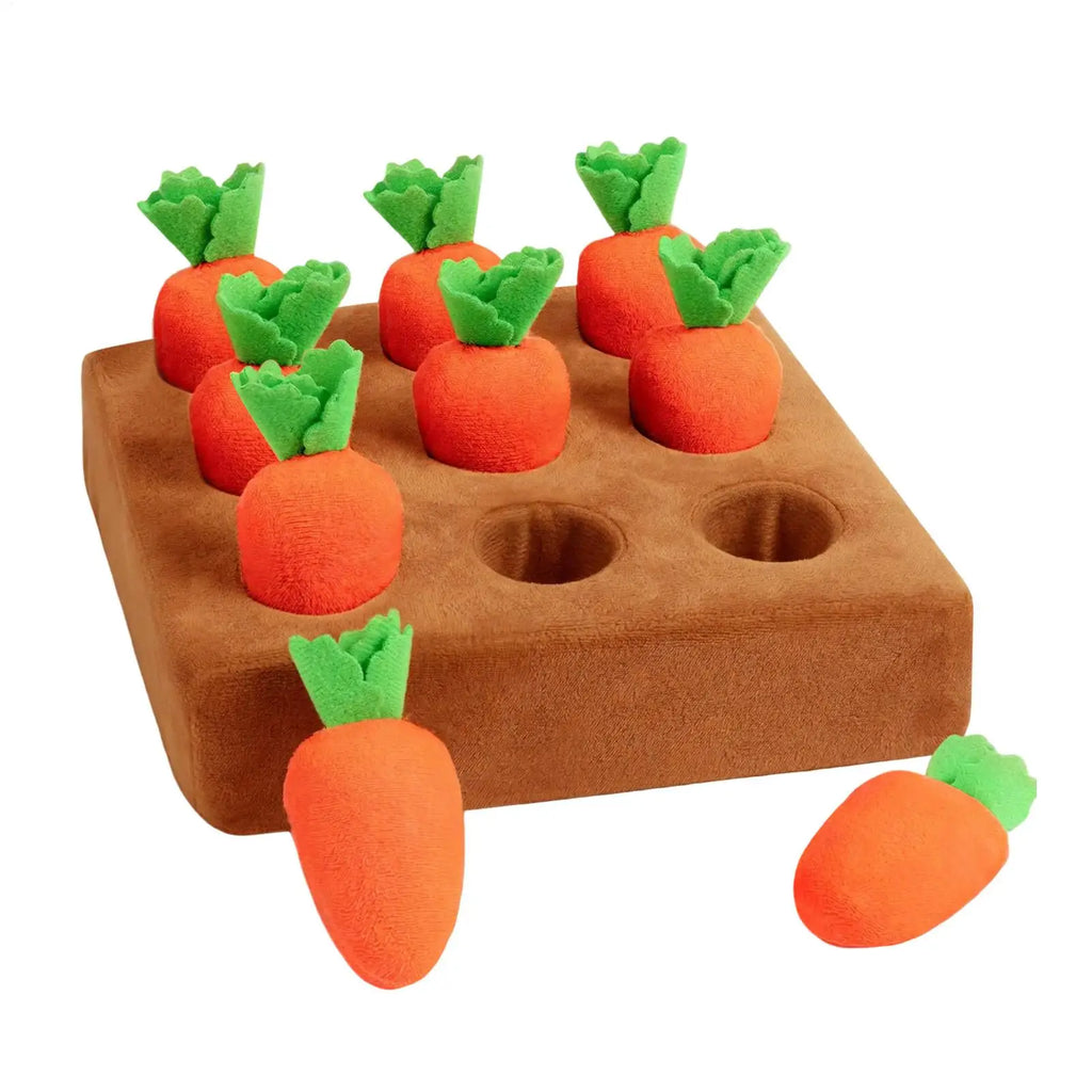 Dog Snuffle Mat Carrot Puzzle Interactive Nosework Toy
