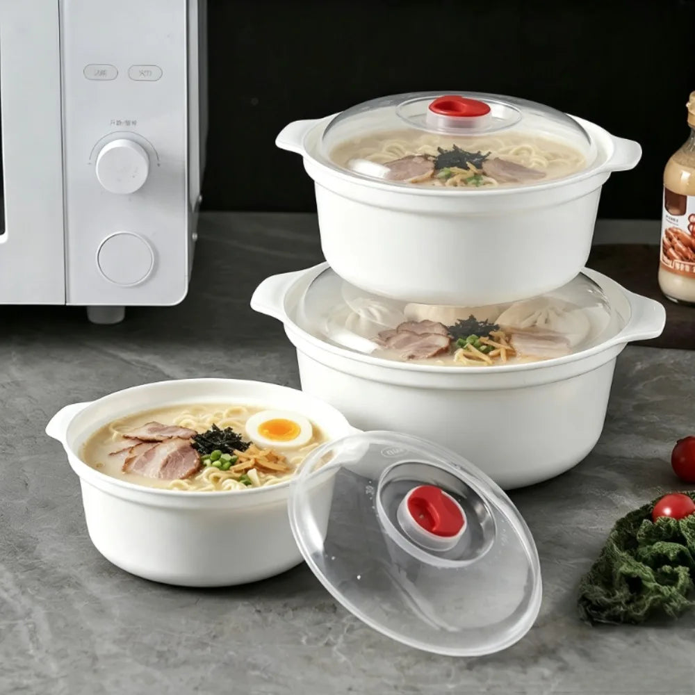 4-Pack BPA-Free Microwave Safe Round Food Storage Bowls with Lids Food Storage Containers Nixie